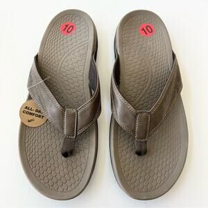 New WILLIAM RAST Men’s Flip Flop Sandals Logo All Day Comfor SIZE 10